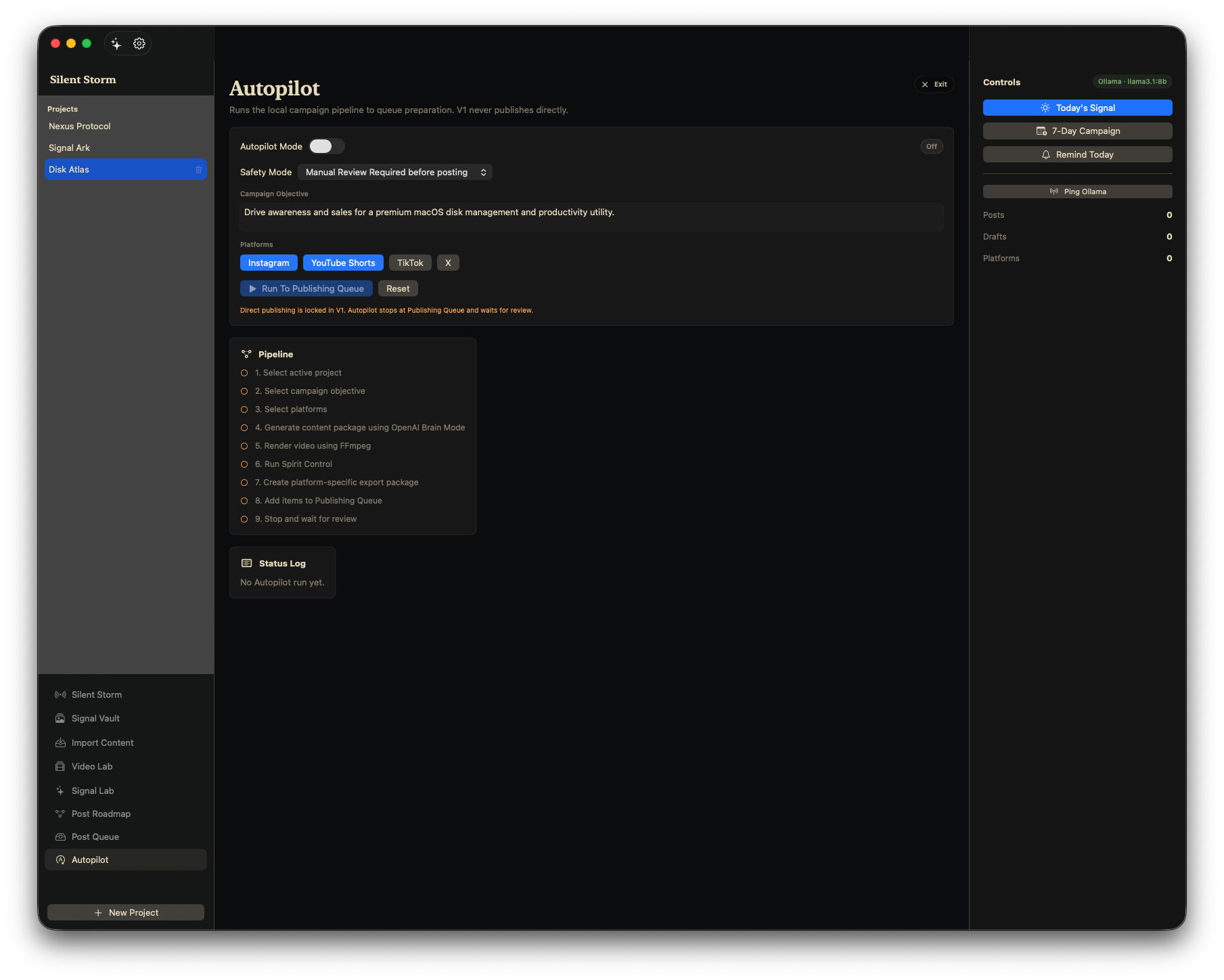 Autopilot Control screenshot